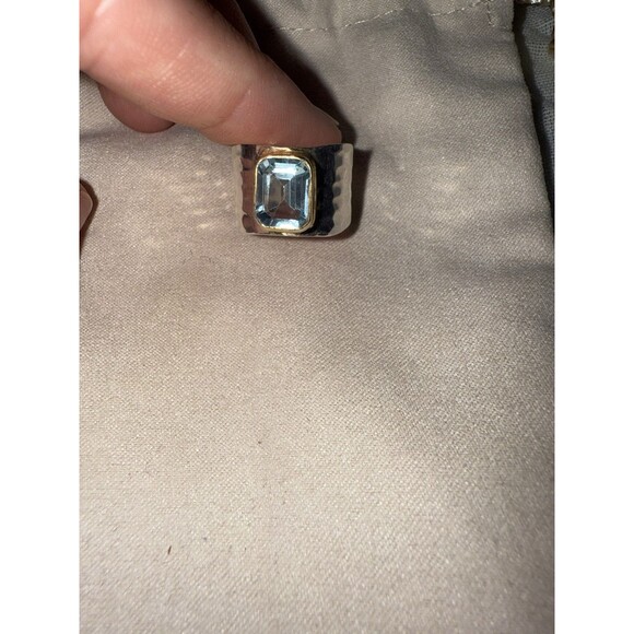 Silpada 'Lakeside' Gemstone Ring in Sterling Silver & Gold Plate - Picture 6 of 6